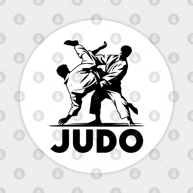 Judo Fighter Magnet by TaevasDesign